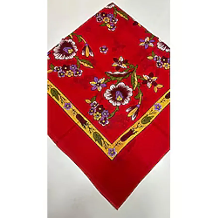 LORENDA %100 Organik Pamuk Yazma Eşarp 110x110