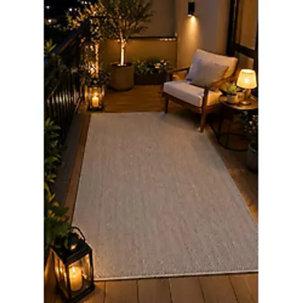 Lorente Home Liora Gri Hasır Jüt Kaymaz Taban Halı Sisal Kilim Yıkanabilir Balkon Halısı 1900