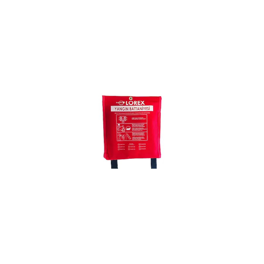 Lorex LR-FB1010C 100x100 cm Çantalı Yangın Söndürme Battaniyesi