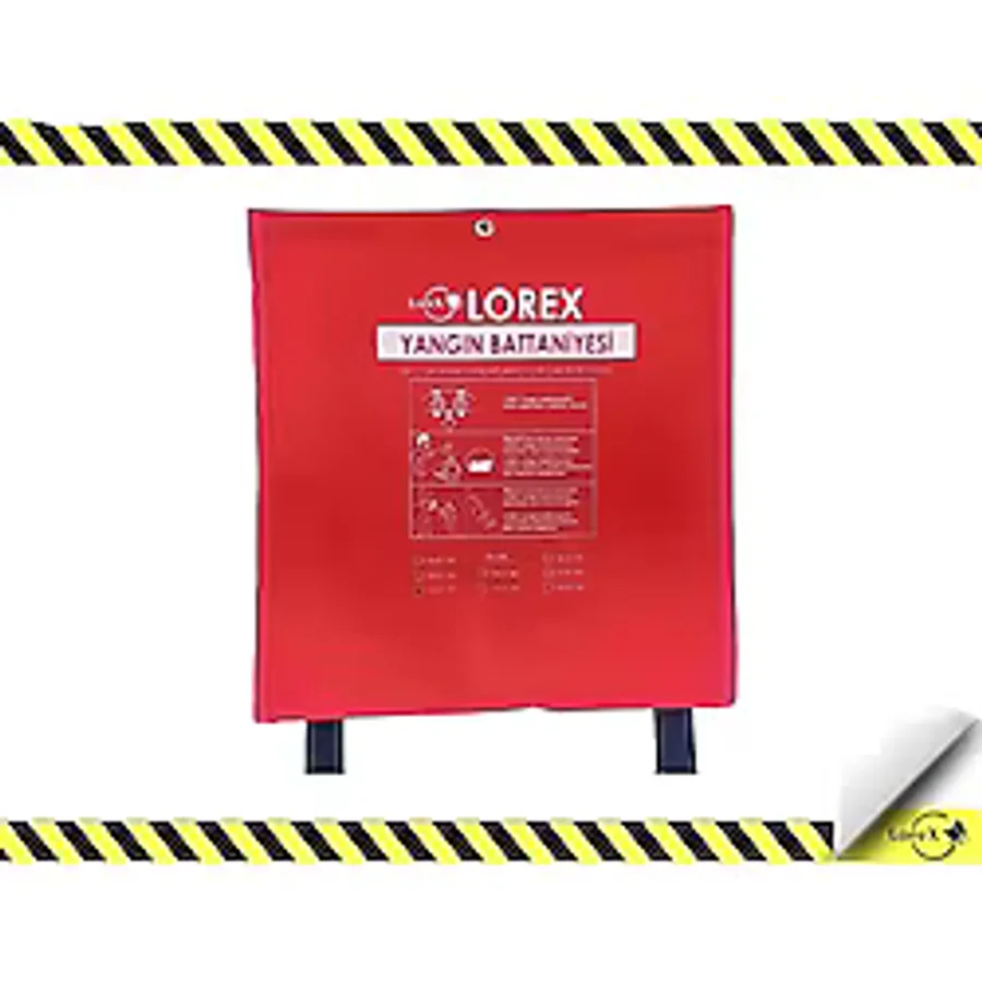 LOREX LR-FB1515CP Premium Serisi 150cm x 150cm Çantalı Yangın Battaniyesi