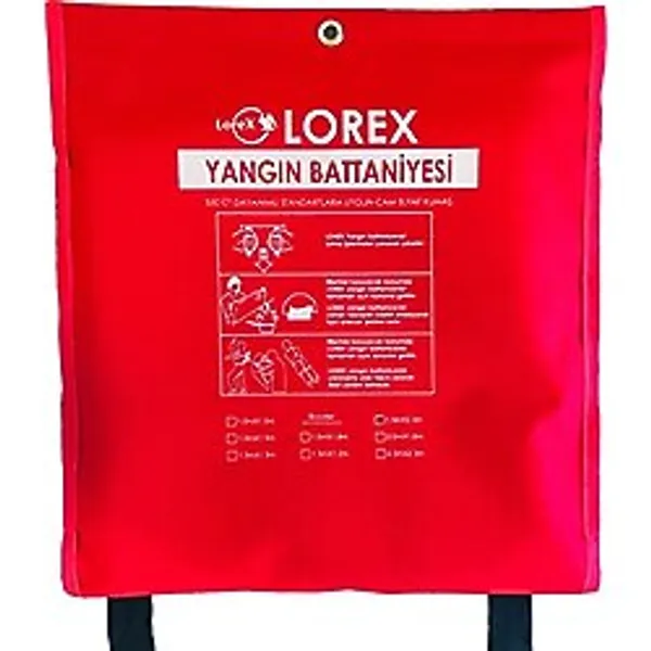 LOREX LR-FB2015C Çantalı 200cm x 150cm Yangın Battaniyesi