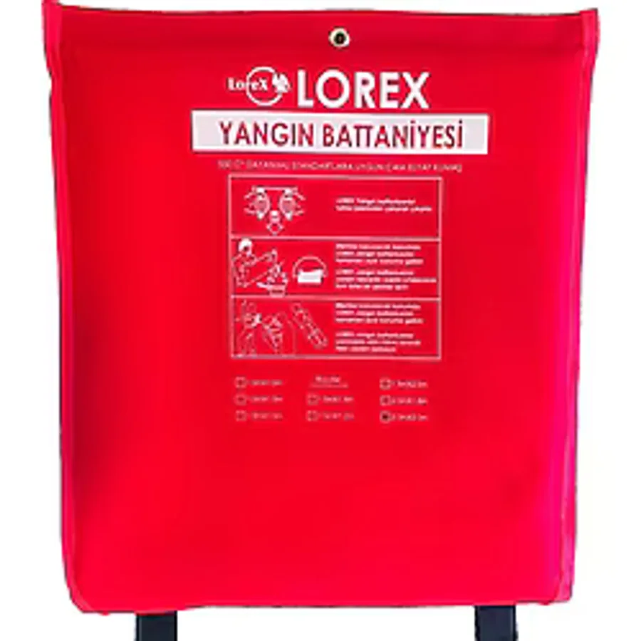 Lorex LR-FB2020C 200x200 cm Çantalı Yangın Battaniyesi
