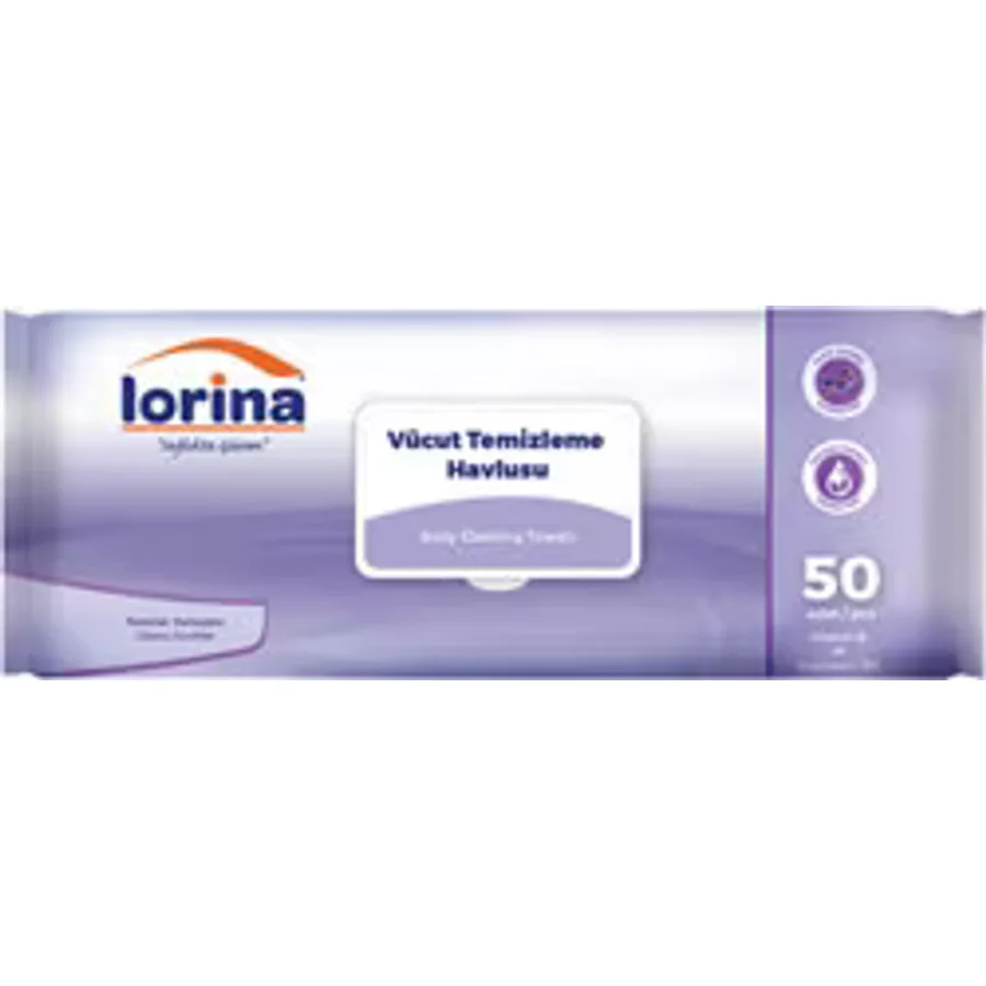 Lorina 50'li Vücut Temizleme Havlusu