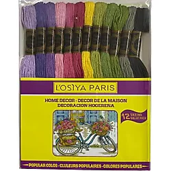 Losiya Paris Muline Etamin Koton Nakış İpi İpliği 12 Adetli Set 4