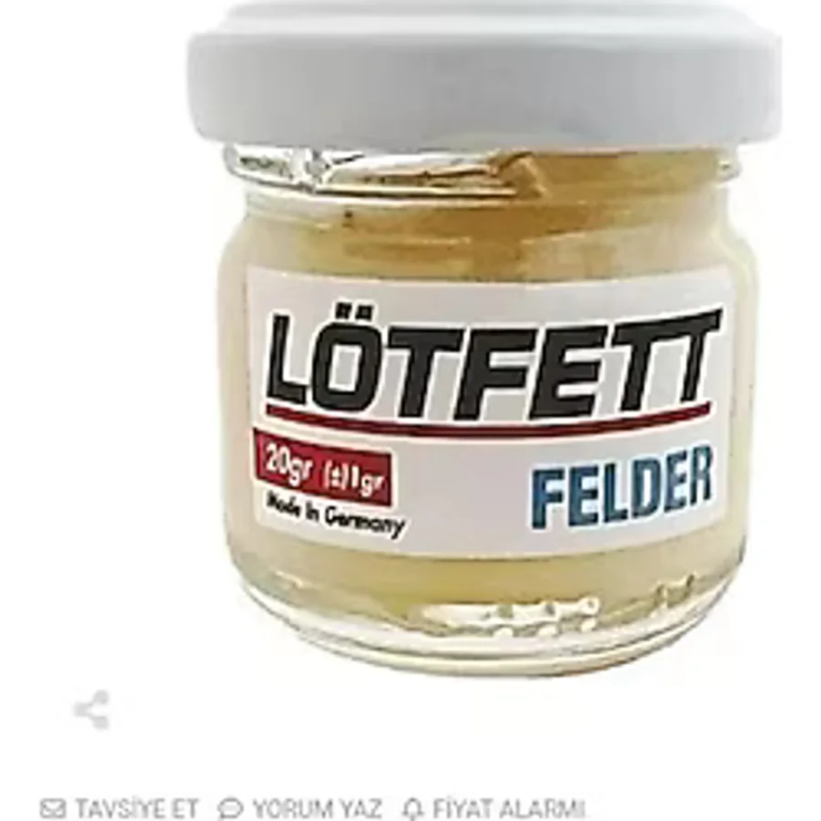 Lötfett 20 Gram Cam Şişede Lehim Pastası