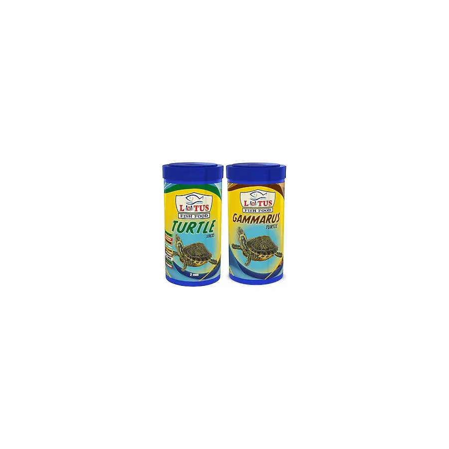 Lotus Turtle 100 ml + Gammarus 100 ml Kaplumbağa Ve Sürüngen Yemi