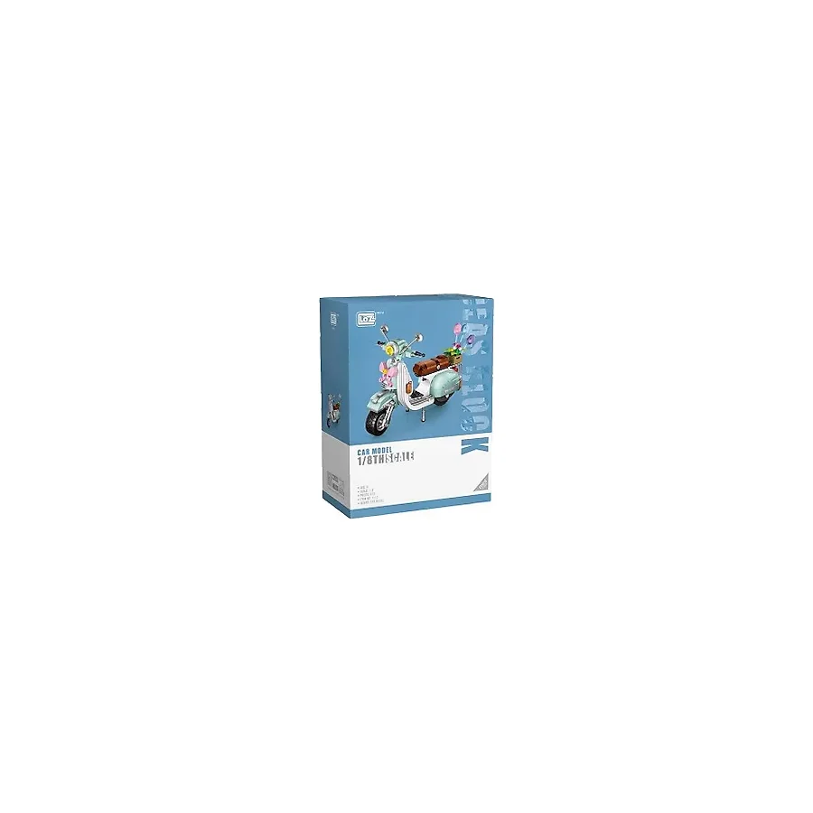 Loz Car Model Serisi Turkuaz Motor LZ1117 673 Parça Blok Oyuncak
