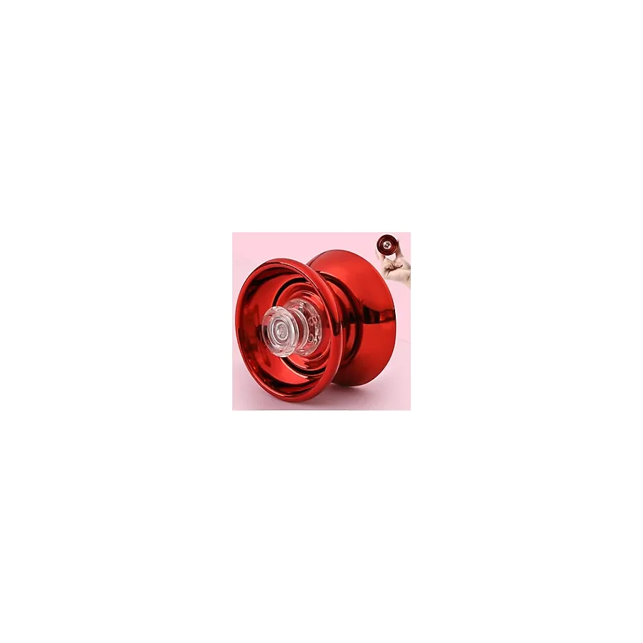Lrs Store Metal Yoyo Oyuncak Extra Rulmanlı Profesyonel Yo-Yo Oyuncağı Unresponsive Yoyo Kırmızı