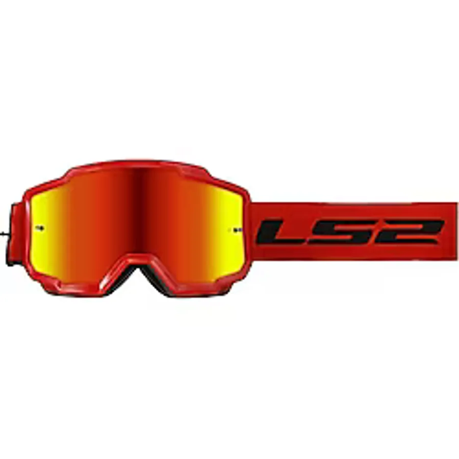 Ls2 Motokros Gözlük Charger Goggles İridyum Camlı Neon Turuncu