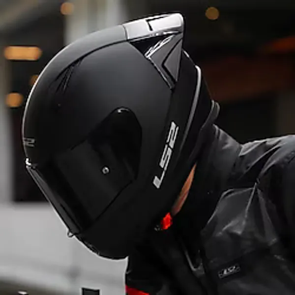 Ls2 Rapid 2 Race Full Face Motosiklet Kaskı Yarış Spoiler + Siyah Vizörlü - Titanyum