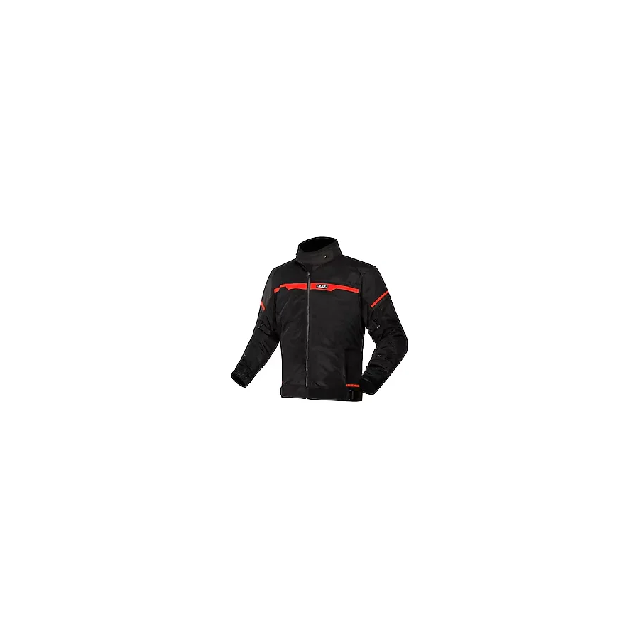 LS2 Riva Erkek Siyah-Kırmızı Yazlık Motosiklet Montu