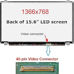 LTN156AT35-H01 Ekran 15.6 Slim 40 pin Panel