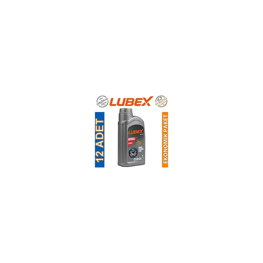 Lubex Mitras Hydatf 1 Lt Hidrolik Direksiyon Yağı ( 12 Adet)