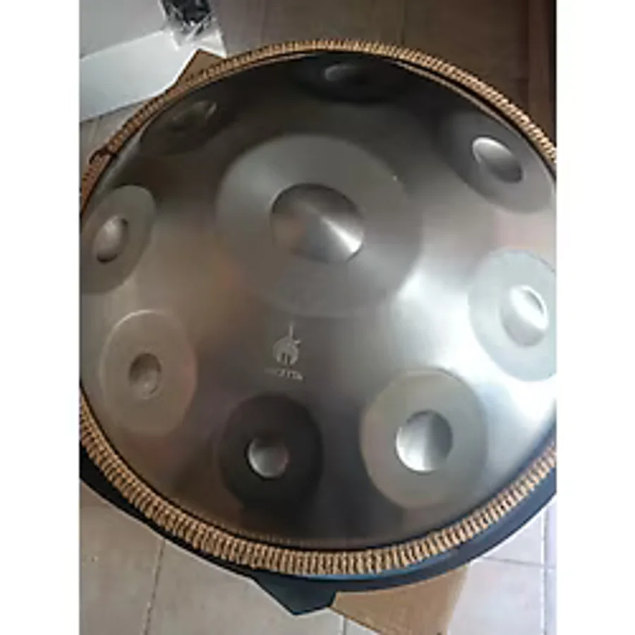 Lucetta PROFESYONEL SİLVER İTHAL HANDPAN HANGDRUM FUL SET