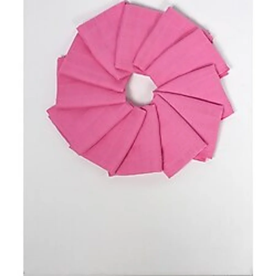 LUCKKA 12'li Müslin Ağız Mendili , Omuz Bezi , Ter Bezi Çift Kat Dikimli 35x20 Cm - Ztagızmendili