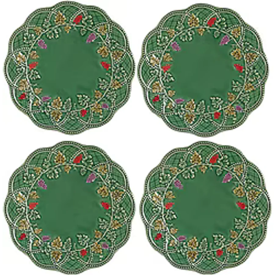 Lucky Art Vinea 22 cm 4'lü Seramik Tabak Seti