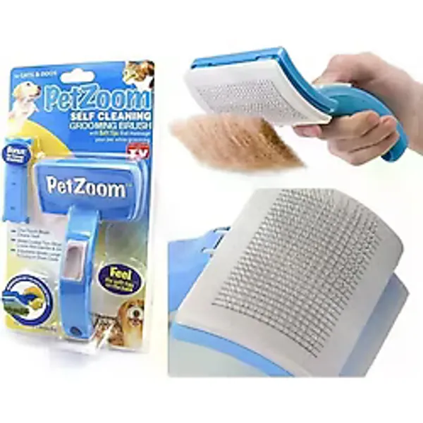 Lüks Basmalı Kedi Köpek Tarağı - Tüy Toplama ve Temizleme, Ergonomik, Kolay Kullanım