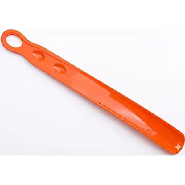 Lüks Uzun-Kısa Saplı Plastik Ayakkabı Çekeceği - Renkli Seçenekler - Eğilmeden Kolay Kullanım (Turuncu, 35 cm)