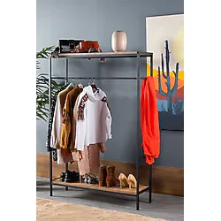 LuLu Home Raflı Askılık Konfeksiyon Askısı Elbise Askılığı