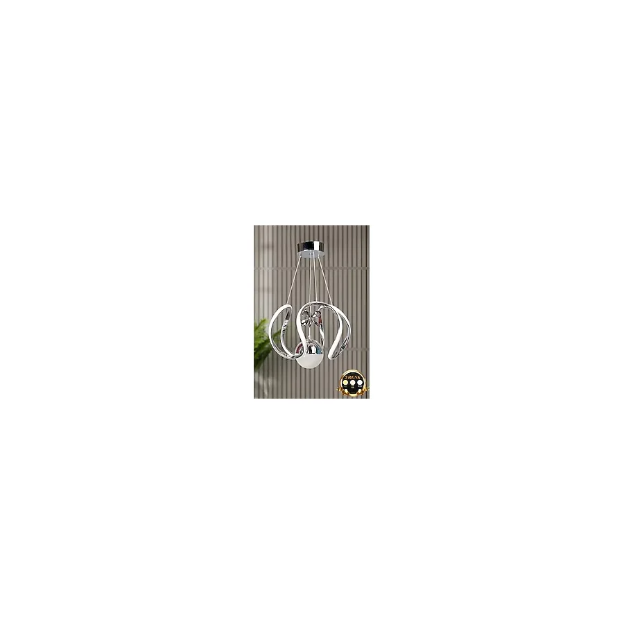 Luna Lighting Clasy Model Krom Kaplama 3 Renk Metal Salon Mutfak Oturma Yatak Odası Modern Led Sarkıt Avize