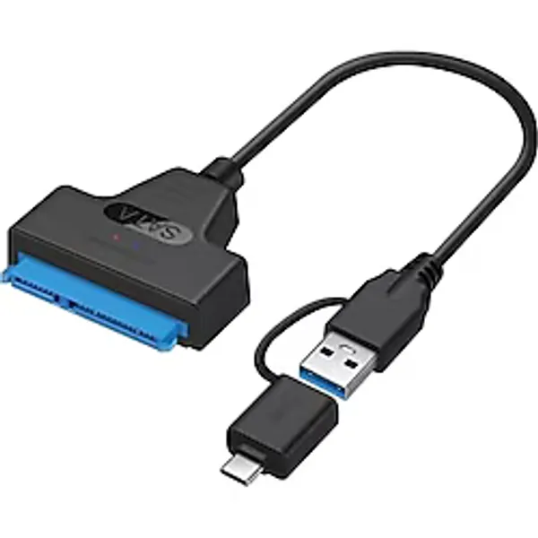Lunatic 0442 2in1 USB 3.0 Type-C To 2.5 inç Sata Hdd Ssd Çevirici Dönüştürücü SATA-USB 3.0 / Type-C Kablo (2.5 inç HDD/SSD Uyumlu) Toplam Uzunluk: 30 cm Yüksek Hızlı Veri Aktarımı (5 Gbps)
