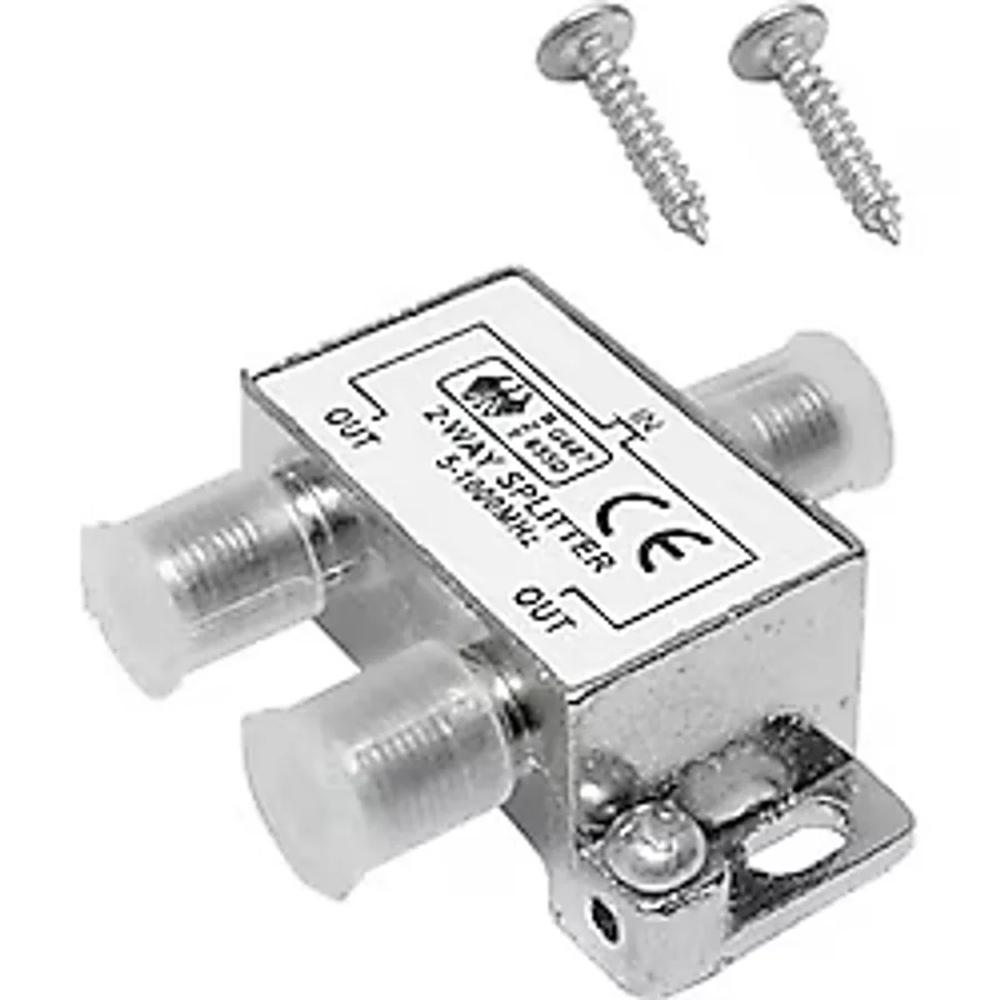 Lunatic 1848 2 li Uydu Splitter Kablo TV Rg6 Anten Çoklayıcı Dağıtıcı 3D HD SD Yayınları Destekler 1080P Destekli Yüksek Kalite Saf Bakır İç Malzemeden Üretilmiştir Parazitleri Önleyici Özellik