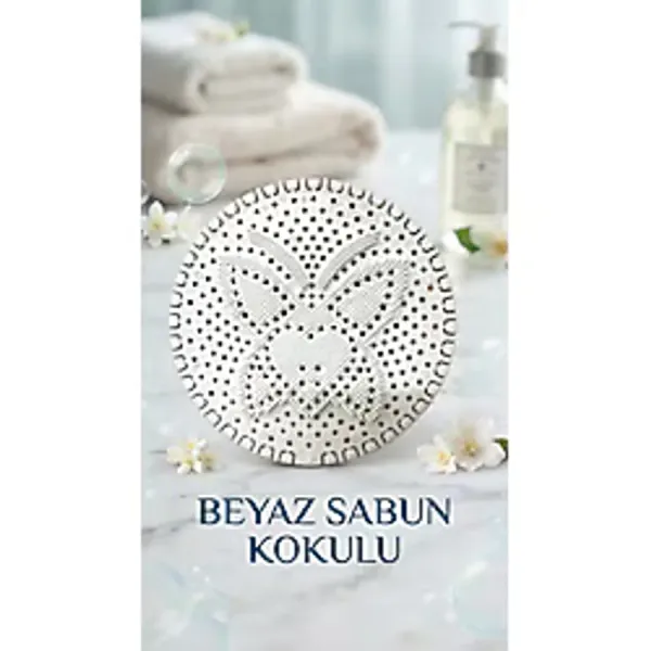 Luni Home Beyaz Sabun Kokusu Lavabo Banyo Dolap Gider Pisuvar Süzgeci Beyaz Sabunlu Koku Giderici