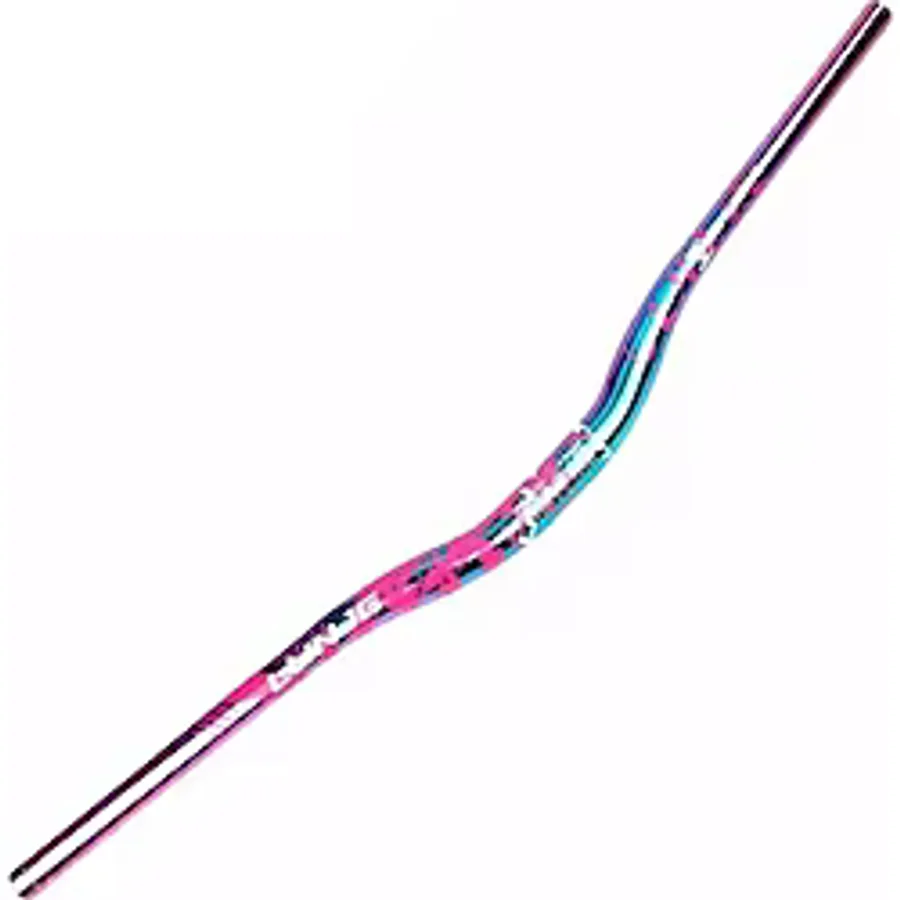 Lunje Alüminyum 31.8 780 Mm Riser Mtb Gidon Bisiklet Gidonu Bukalemun Pembe Çok Renkli