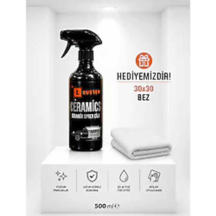 Luster Hızlı Cila Seramik Katkılı Parlak Su itici Boya Koruma Caramıcs 500ml