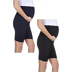LuvmaBelly MYRA8028_8028 Beli Lastikli Hamile Şort Seti