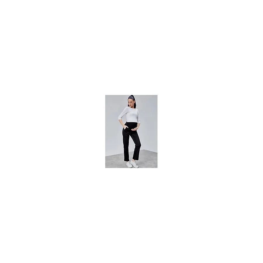 Luvmabelly Myra8310 - Dalgıç Kumaş Hamile Pantolonu