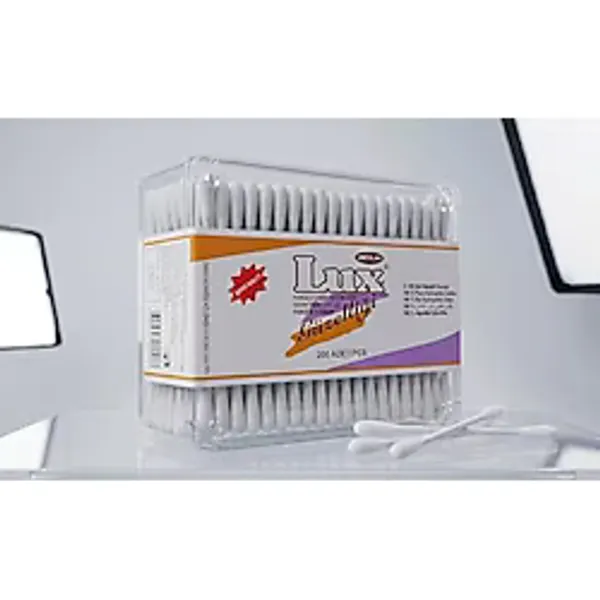 Lux 200 Adet Pamuklu Kulak Çubuğu,%100 Saf Hidrofil Pamuk, Hassas Kullanım