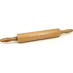 Lüx Dönerli Hamur Açma Yufka Oklavası 48CM Büyük Boy -Ahşap Merdane - Bej
