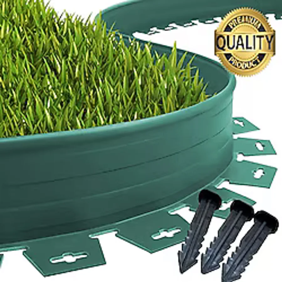 Lux Garden Çim Ayırıcı 15 M Yeşil Çim Sınırlayıcı Taş Toprak Ayıracı Çim Ayracı Çim Ayırıcı Bariyeri
