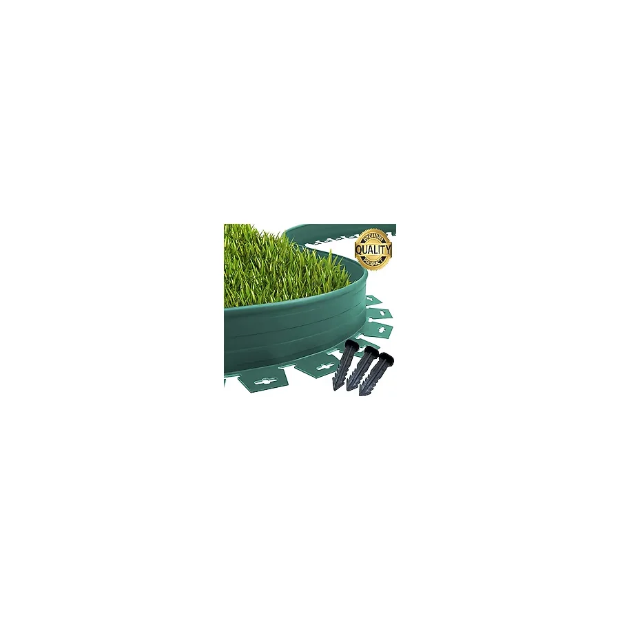 Lux Garden Çim Ayırıcı 5 M Yeşil Çim Sınırlayıcı Taş Toprak Ayıracı Çim Ayracı Çim Ayırıcı Bariyeri