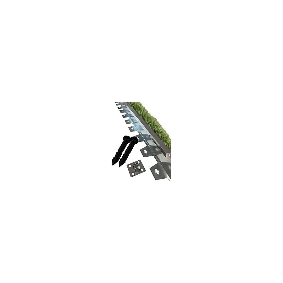 Lux Garden Sert Düz Metal Galvaniz Çim Ayırıcı 18 M 9 X 2 M Çim Sınırlayıcı Ayıracı Çim Ayracı Çim Ayırıcı