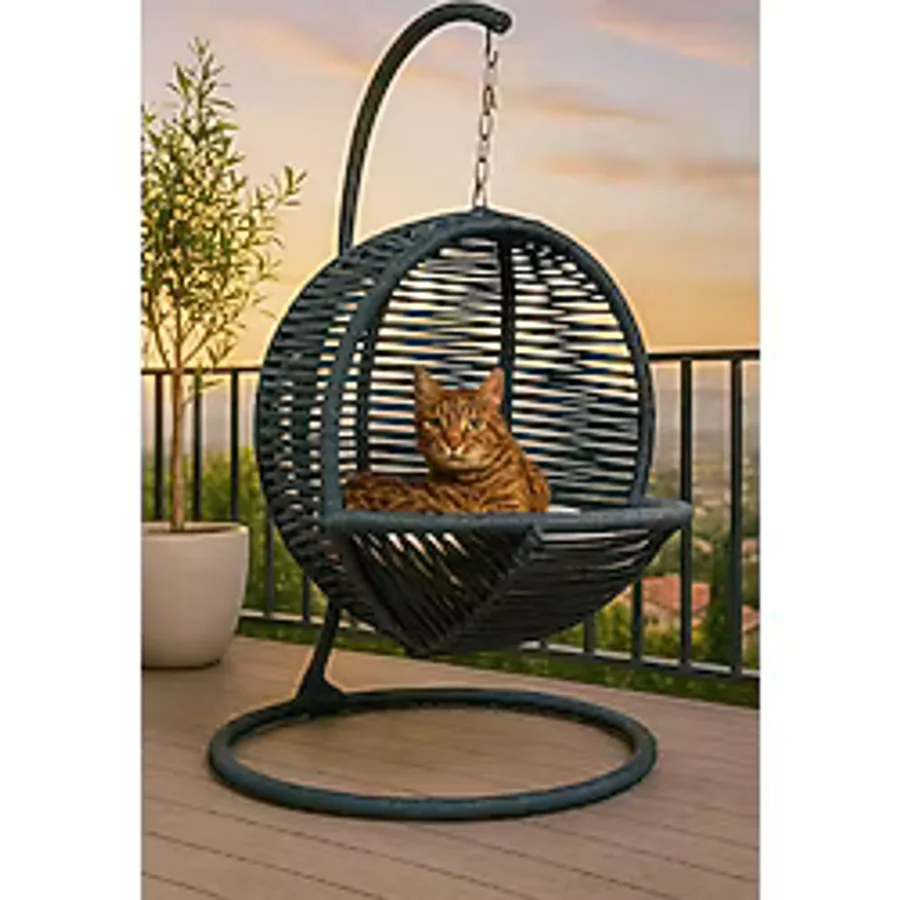 Lüx Kedi Salıncağı & Kedi Yatağı (Sabitleme Aparatlı)