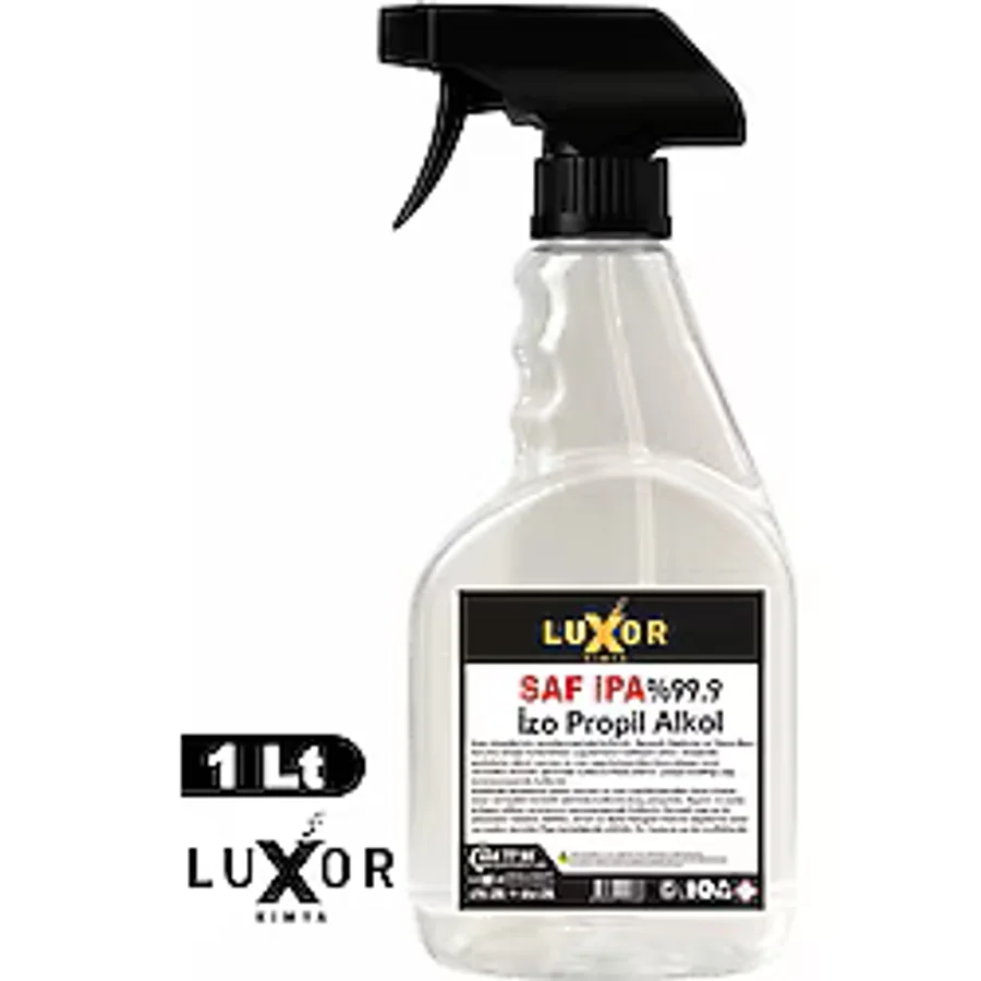 Luxor Kimya İzopropil Alkol Spreyli %99.9 Saf İpa Yüzey Temizleyici 1 LT