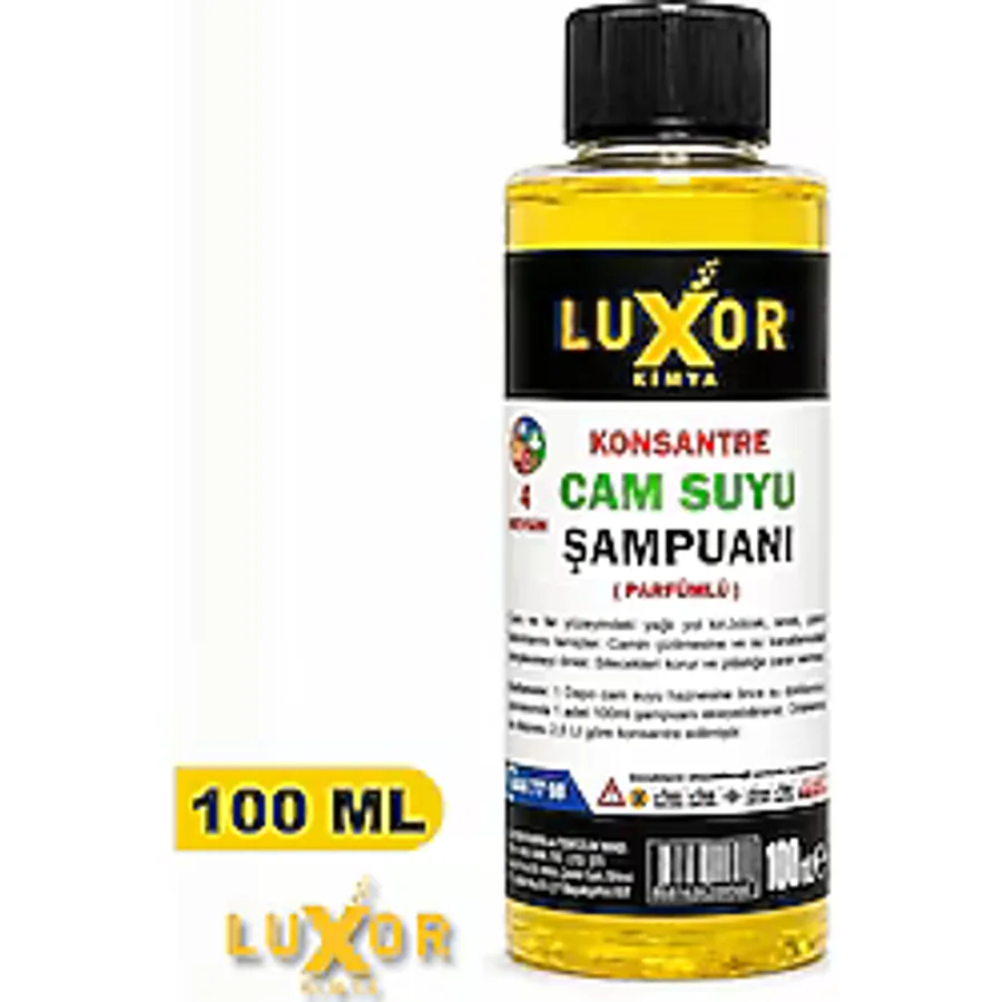 Luxor Kimya Konsantre Oto Cam Suyu Şampuanı 100 Ml 1 Adet