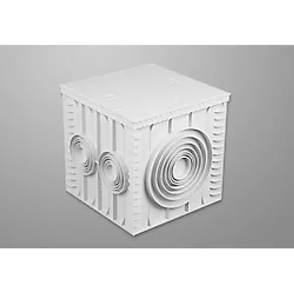 Lüxwares 50X50 cm Plastik Yeraltı Buat ve Rögar Kapağı+Kutusu (Menhol)