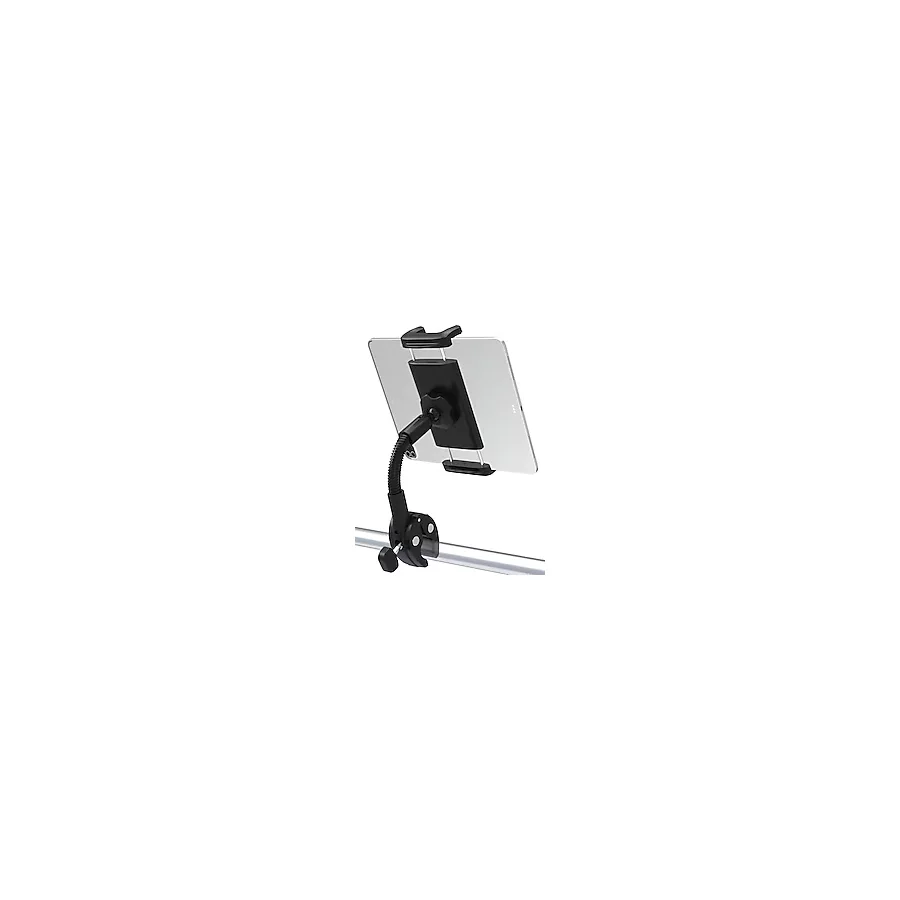 LYFICCS Bisiklet Gidon Tablet Tutacağı, Motosiklet Tablet Tutacağı, Koşu Bandı için Gooseneck ile, Egzersiz Bisikleti, Tablet Kelepçesi iPad Pro 12.9/Air/Mini, iPhone 15/14/13/12 ve 4,7-12,9 inç Cihaz