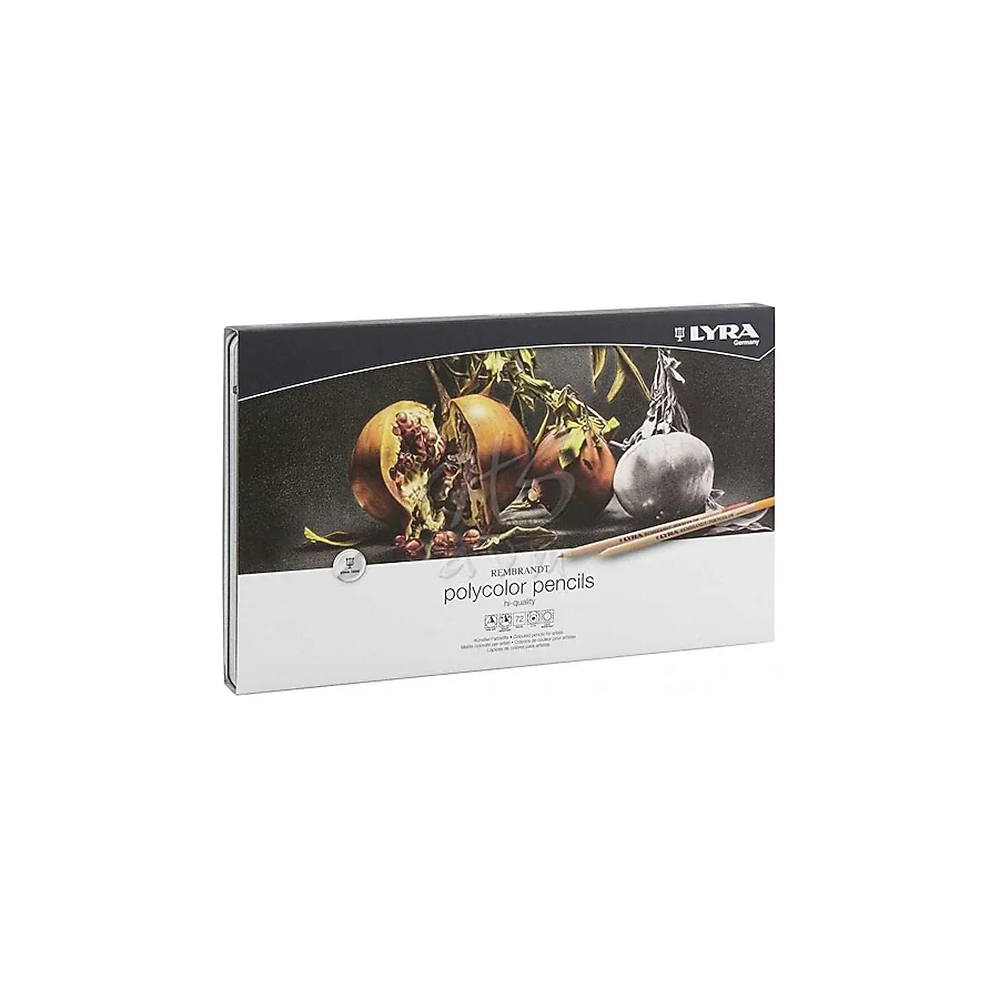 Lyra Rembrandt Polycolor Metal Kutu 72'li Kuru Boya Seti