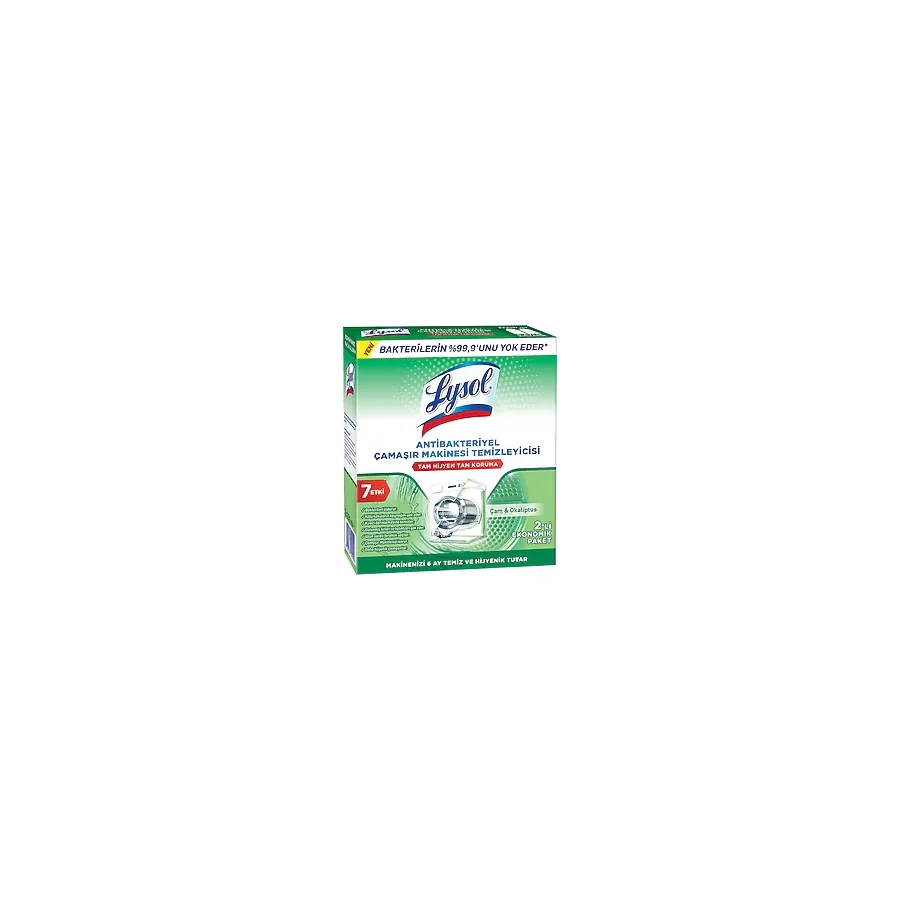 Lysol Çamaşır Makinesi Temizleyici Çam & Okaliptus Ferahlığı 2 x 250 ML