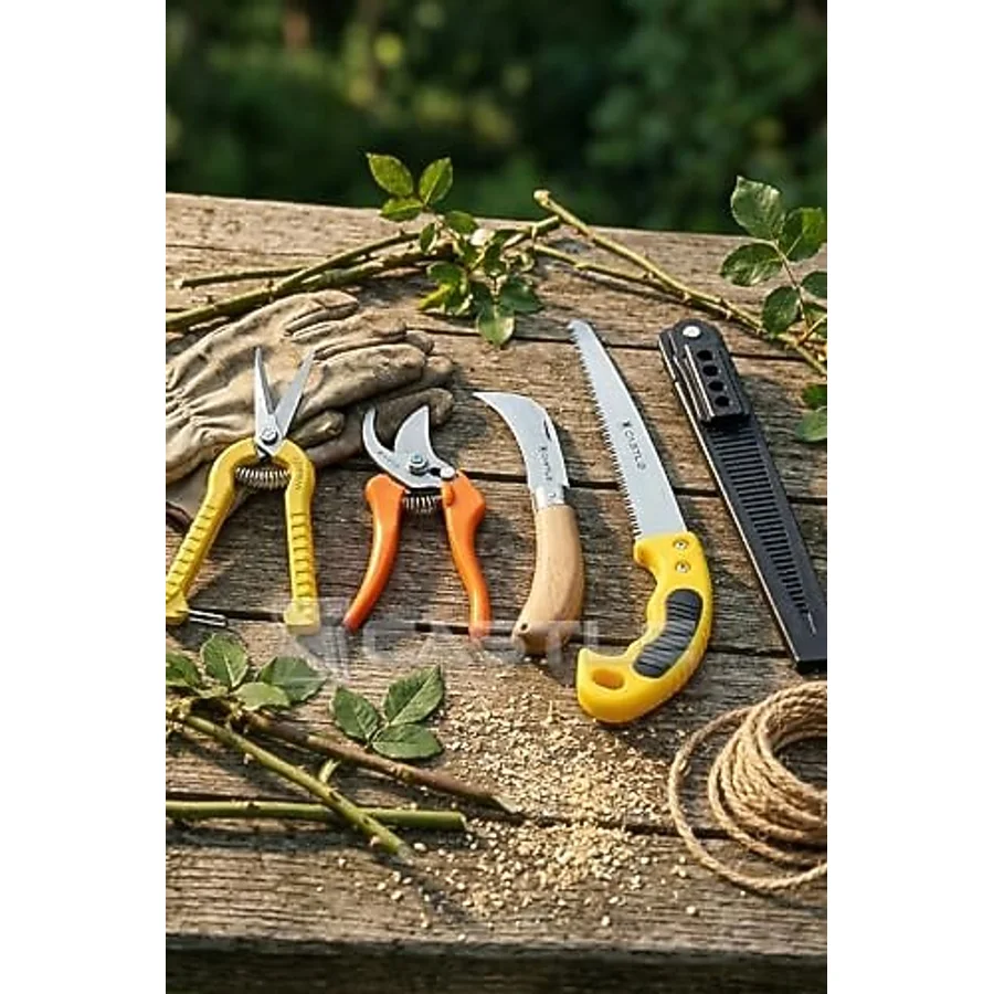 Lz-k13 Budama Makası Testeresi Gül Dal Budama Aşı Çakısı 4 Lü Set