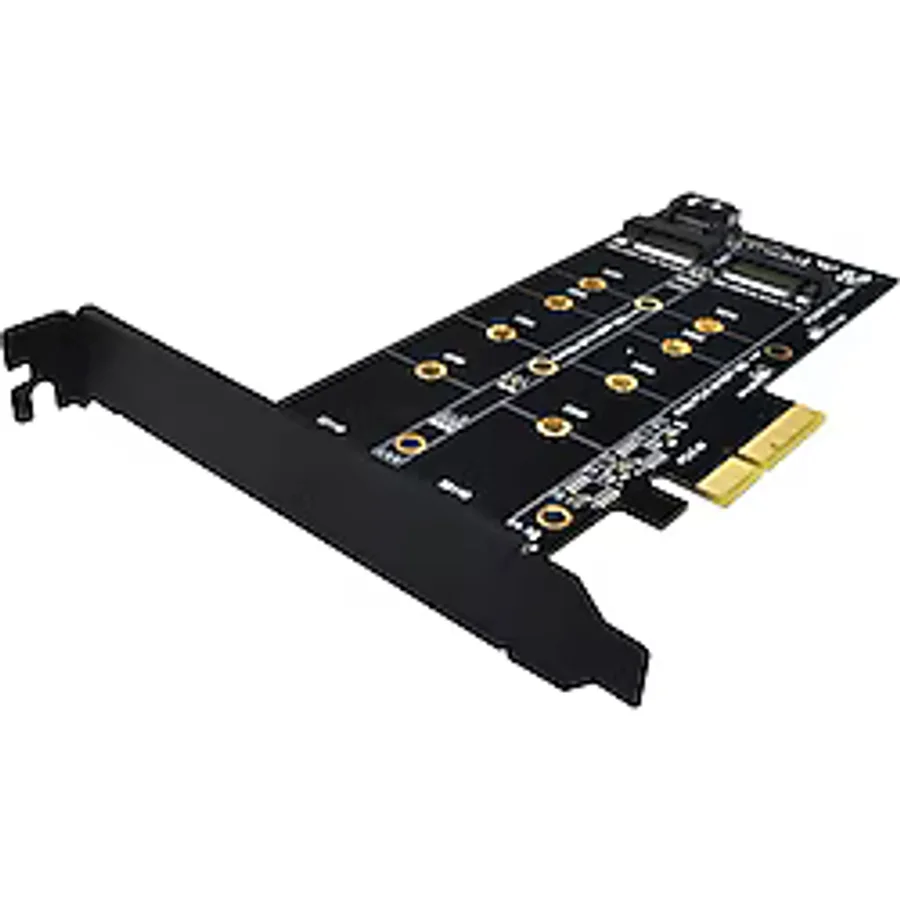 M.2 Nvme SSD To Pci-E X4 Sata 4898P Çevirici Adaptör Dönüştürücü