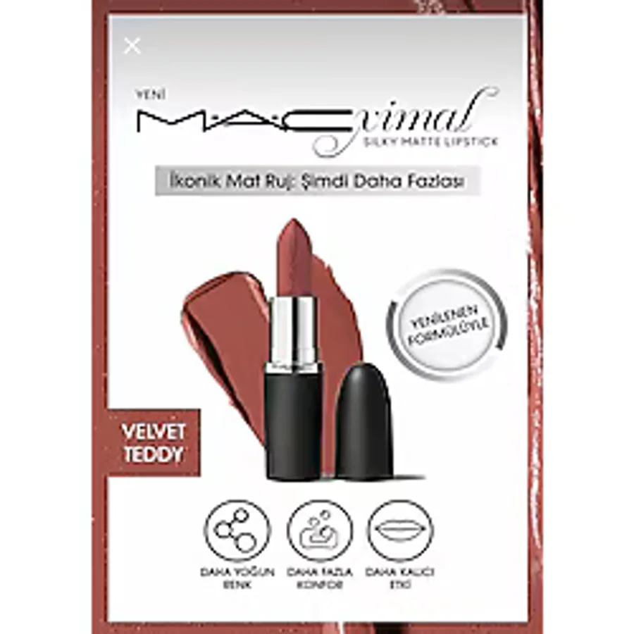 M.A.C Macximal Silky Matte Velvet Teddy Ruj