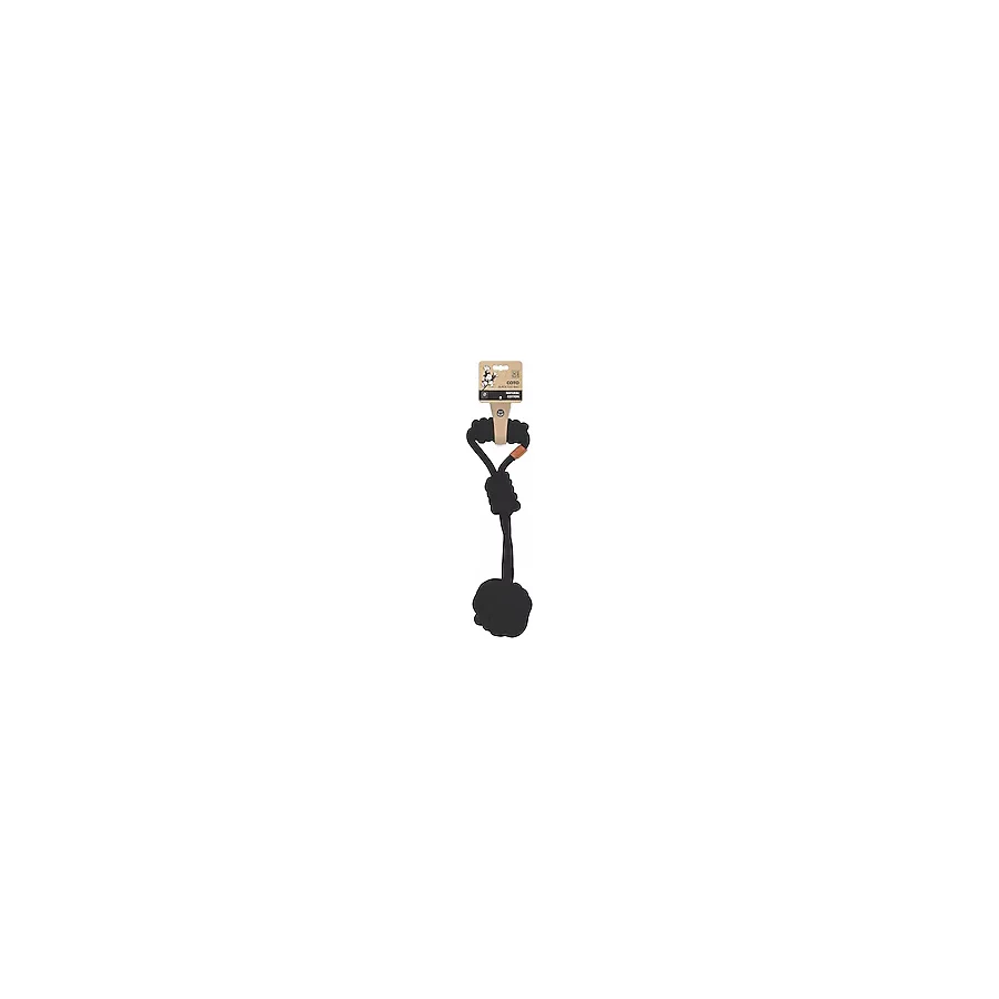 M-Pets Coto Tug Ball 36 cm Örgü Siyah Köpek Oyuncağı