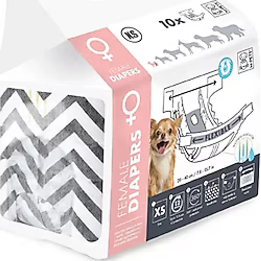 M-PETS Diapers Dişi Köpek Külodu Xsmall 10 Adet