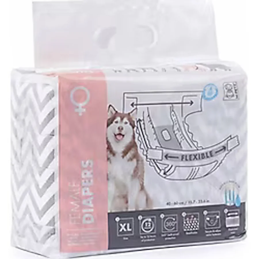M-pets Diapers Dişi Köpekler İçin Külot Bez Xl 10lu 35x60 Cm 244-72008.01 cok-renkli