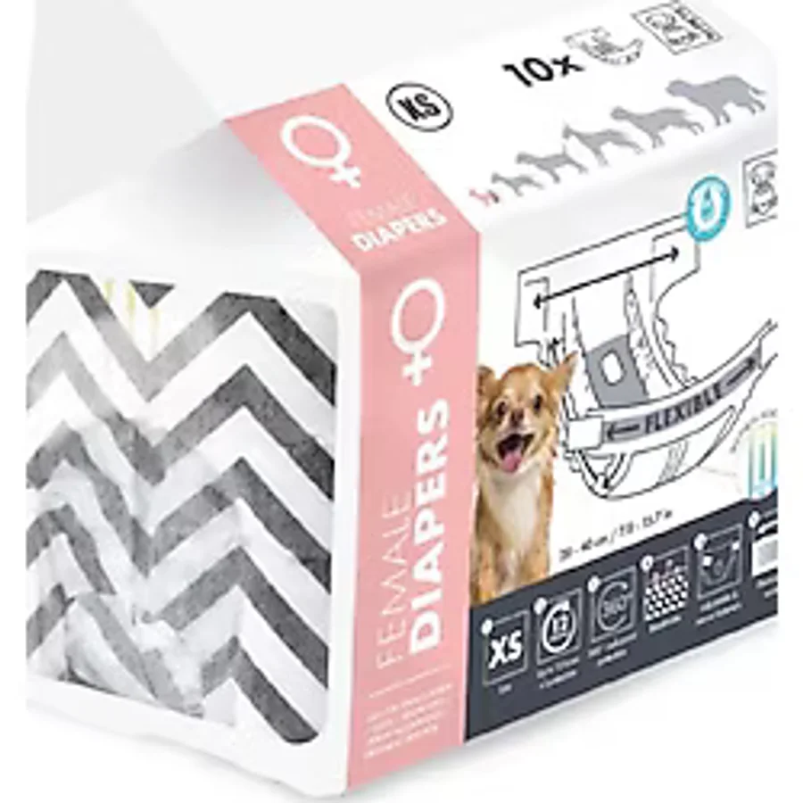 M-Pets Dıapers Dişi Köpekler İçin Külot ( Xs) 10lu